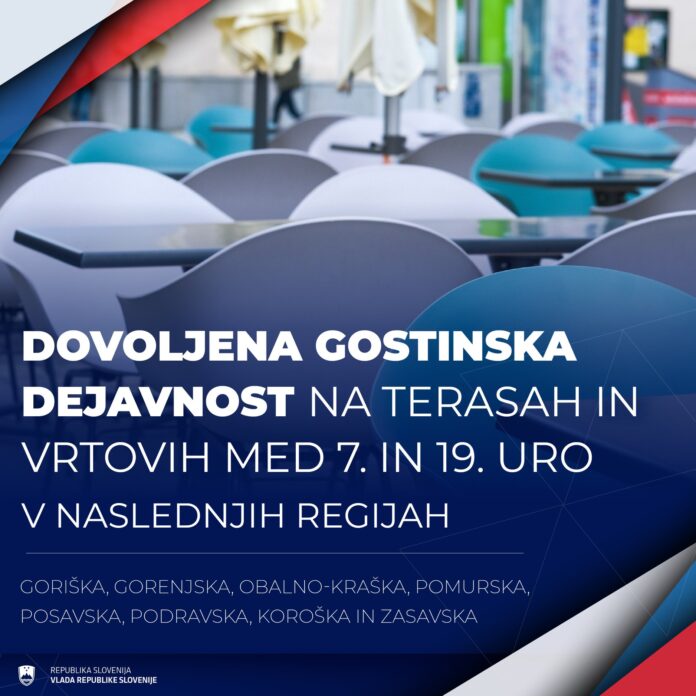 odprtje teras v zasavju