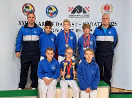 KARATE: TRBOVELJČANOM PET MEDALJ NA TURNIRJU V DARUVARJU