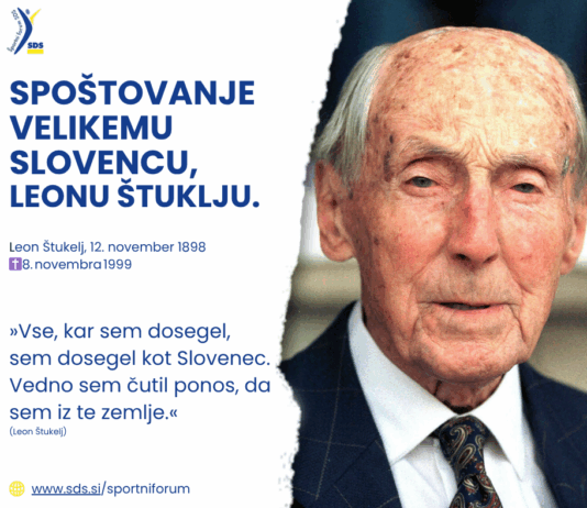 ŠPORTNI FORUM SDS OBELEŽIL ROJSTNI DAN NAJVEČJEGA SLOVENSKEGA OLIMPIJCA