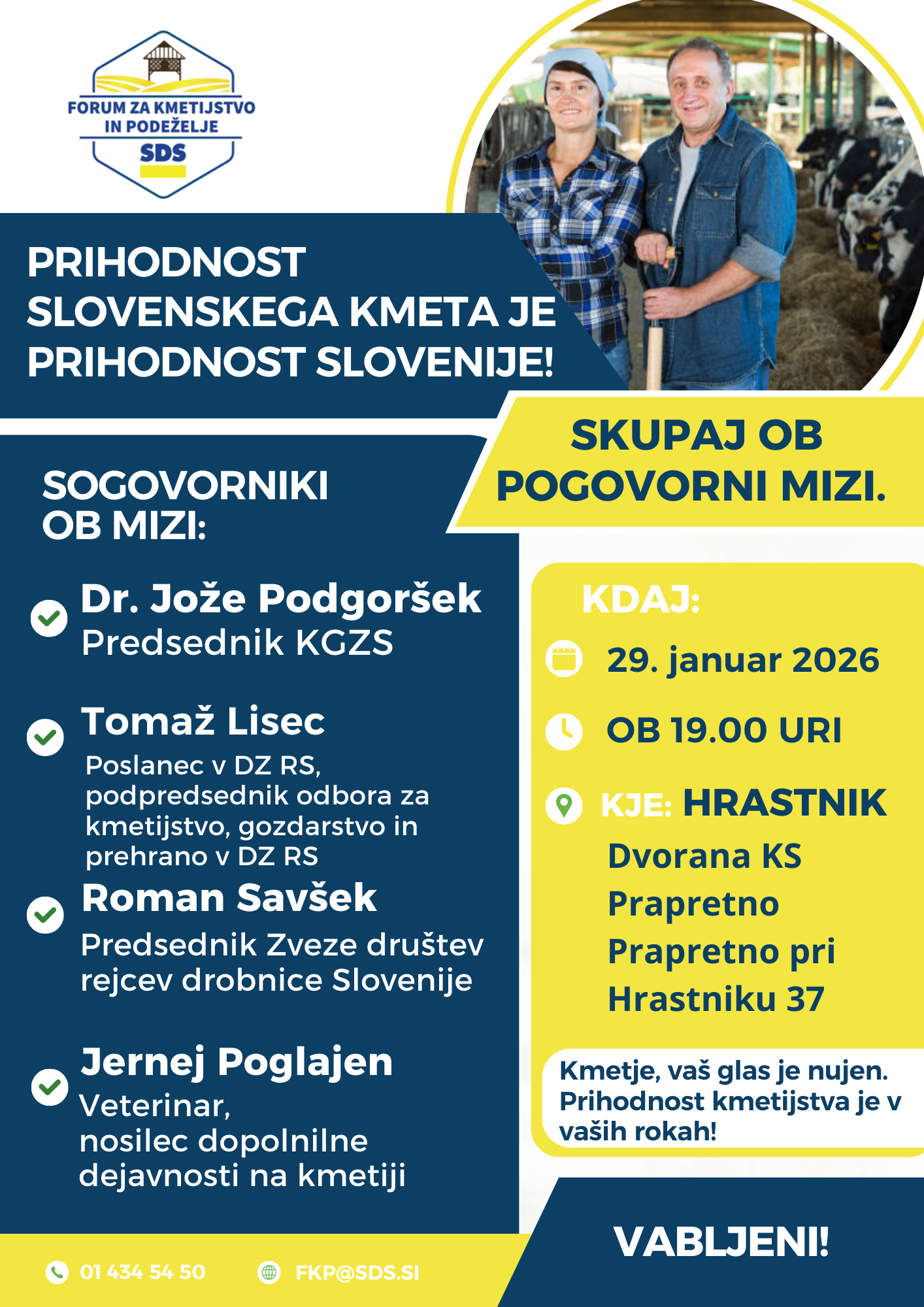 Hrastnik: Okrogla miza na temo slovenskega kmeta v prihodnje