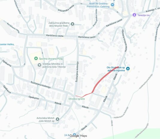 Trbovlje: 𝗣𝗼𝗽𝗼𝗹𝗻𝗮 𝘇𝗮𝗽𝗼𝗿𝗮 𝗰𝗲𝘀𝘁𝗲 𝗶𝗻 𝗷𝗮𝘃𝗻𝗲 𝗽𝗼𝘁𝗶 𝗻𝗮 𝗥𝗶𝗯𝗻𝗶𝗸𝘂