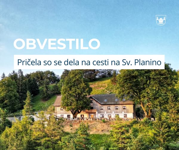 Dela na cesti na Sveti Planini so se le pričela