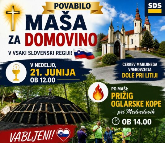 Za Slovenijo, njeno prihodnost, blaginjo, enotnost in mir