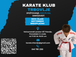 Karate klub Trbovlje vabi v svoje vrste