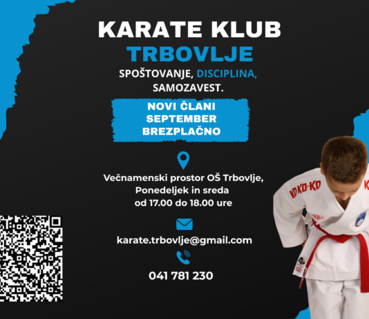 Karate klub Trbovlje vabi v svoje vrste