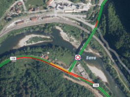 Zapora na mostu čez Savo podaljšana