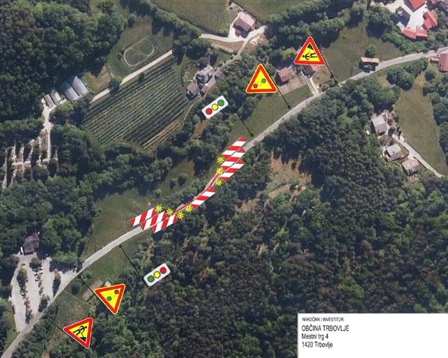 Trbovlje: Tudi med prazniki promet proti pokopališču izmenično enosmeren