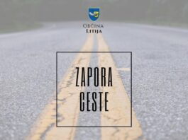Nova zapora ceste v občini Litija